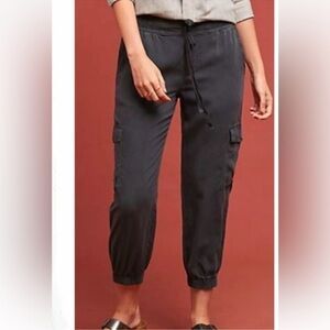 Anthropologie Cloth & Stone Sz S Pull On Jogger Pants Gray Lagenlook